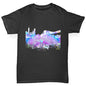 New York Skyline Ink Splats Boy's T-Shirt