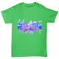 New York Skyline Ink Splats Boy's T-Shirt