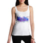 New York Skyline Ink Splats Women's Tank Top