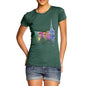 Paris Skyline Ink Splats Women's T-Shirt 