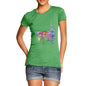 Paris Skyline Ink Splats Women's T-Shirt 