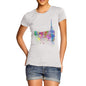 Paris Skyline Ink Splats Women's T-Shirt 