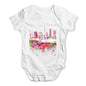 Dubai Skyline Ink Splats Baby Unisex Baby Grow Bodysuit