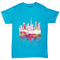 Dubai Skyline Ink Splats Boy's T-Shirt