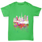 Dubai Skyline Ink Splats Boy's T-Shirt