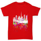 Dubai Skyline Ink Splats Boy's T-Shirt