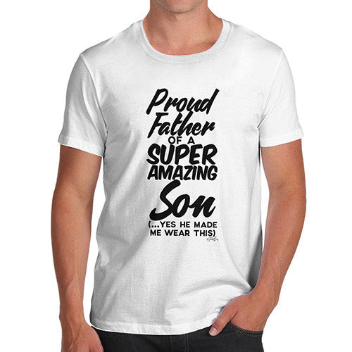 Proud Father Of A Super Son Men's T-Shirt