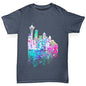 Seattle Skyline Ink Splats Boy's T-Shirt