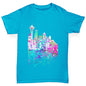 Seattle Skyline Ink Splats Girl's T-Shirt 