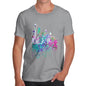 Seattle Skyline Ink Splats Men's T-Shirt