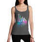 Seattle Skyline Ink Splats Women's Tank Top