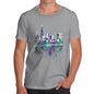 Chicago Skyline Ink Splats Men's T-Shirt