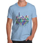 Chicago Skyline Ink Splats Men's T-Shirt