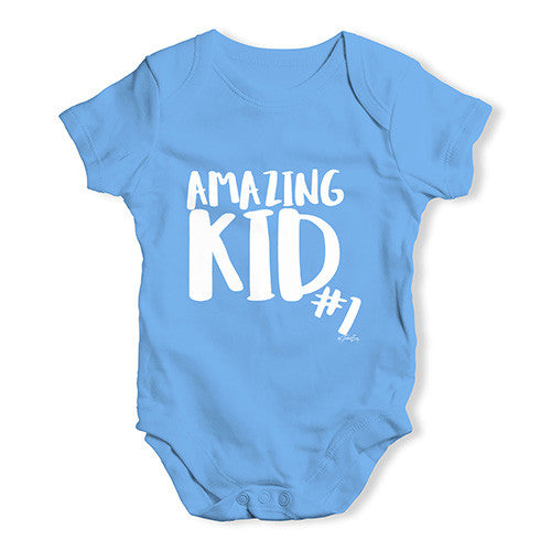 Amazing Kid Number 1 Baby Unisex Baby Grow Bodysuit