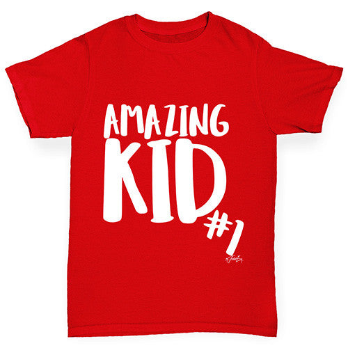 Amazing Kid Number 1 Boy's T-Shirt