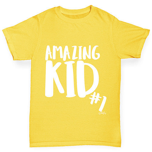 Amazing Kid Number 1 Boy's T-Shirt