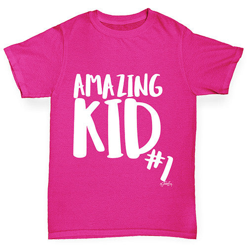 Amazing Kid Number 1 Girl's T-Shirt 