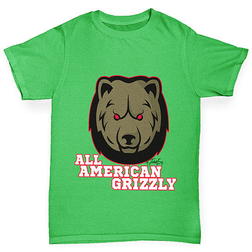 All American Grizzly Boy's T-Shirt