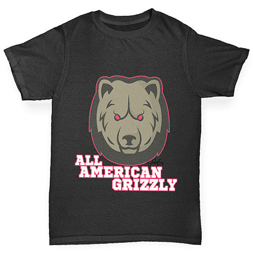 All American Grizzly Girl's T-Shirt 