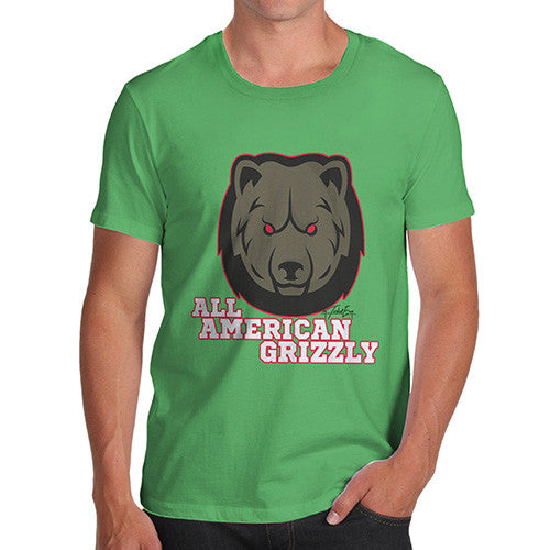 All American Grizzly Men's T-Shirt