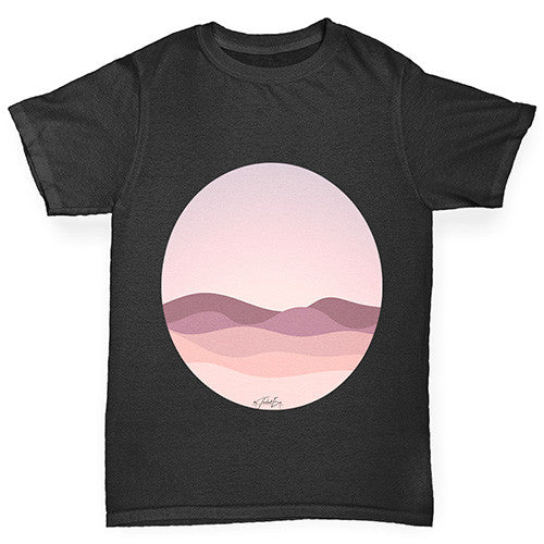 Circle Landscape Girl's T-Shirt 