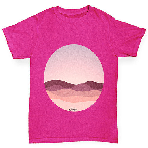 Circle Landscape Girl's T-Shirt 