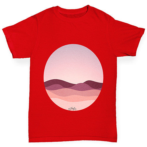 Circle Landscape Girl's T-Shirt 