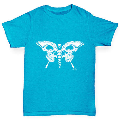 Skull Butterfly Boy's T-Shirt