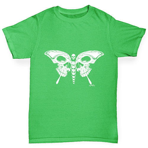 Skull Butterfly Boy's T-Shirt