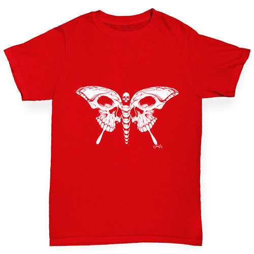 Skull Butterfly Boy's T-Shirt