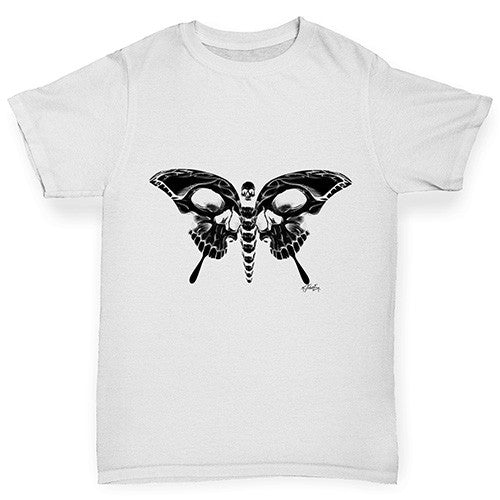 Skull Butterfly Boy's T-Shirt