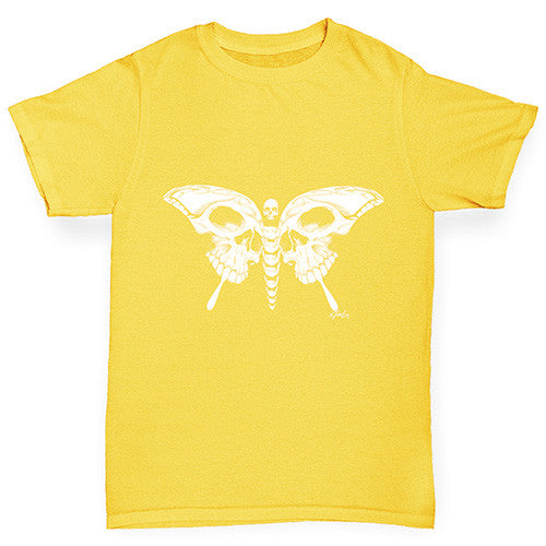 Skull Butterfly Boy's T-Shirt