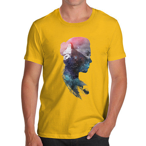 Cosmic Mountain Woman Men's T-Shirt