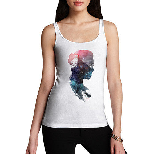 Cosmic Mountain Woman Women's Tank Top