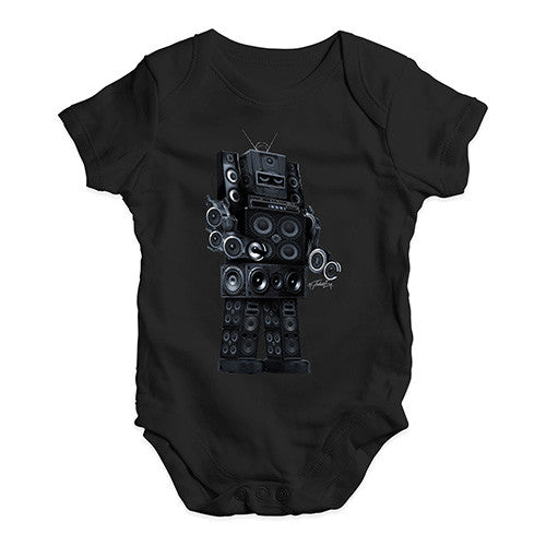 Robot Speakers Baby Unisex Baby Grow Bodysuit