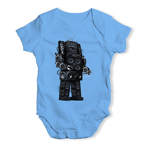 Robot Speakers Baby Unisex Baby Grow Bodysuit