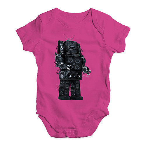 Robot Speakers Baby Unisex Baby Grow Bodysuit