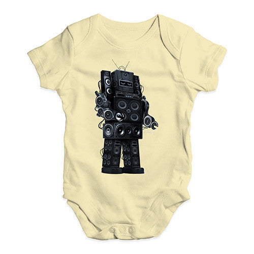 Robot Speakers Baby Unisex Baby Grow Bodysuit