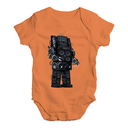 Robot Speakers Baby Unisex Baby Grow Bodysuit