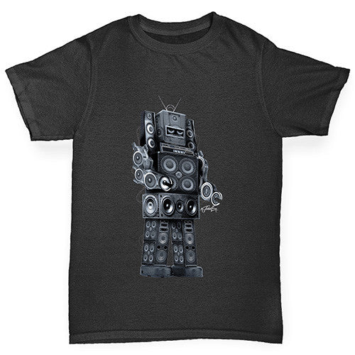 Robot Speakers Boy's T-Shirt