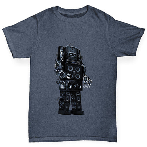 Robot Speakers Boy's T-Shirt