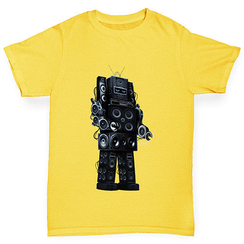 Robot Speakers Boy's T-Shirt