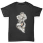 Tattooed Pin Up Lady Girl's T-Shirt 