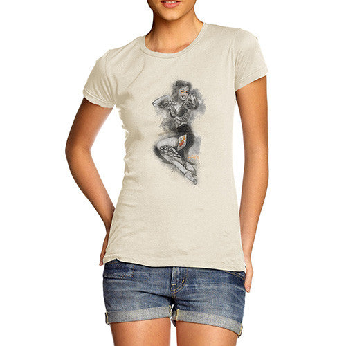 Tattooed Pin Up Lady Women's T-Shirt 