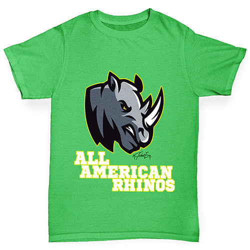 All American Rhino Girl's T-Shirt 