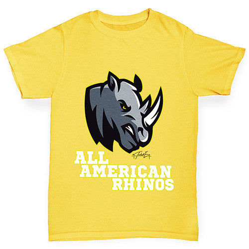 All American Rhino Girl's T-Shirt 