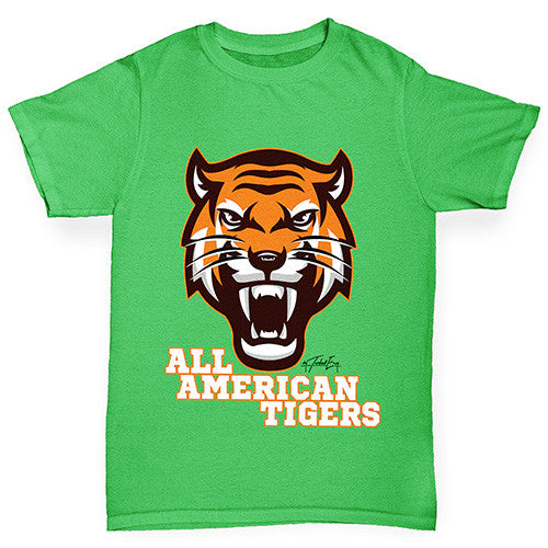 All American Tiger Boy's T-Shirt