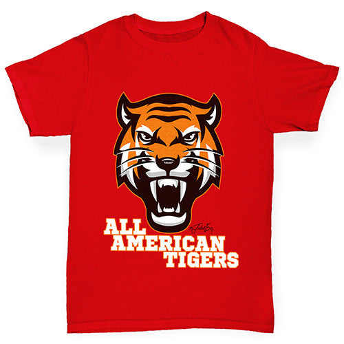 All American Tiger Girl's T-Shirt 