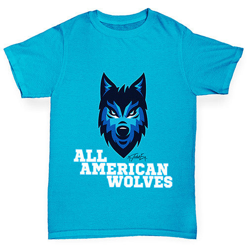 All American Wolves Boy's T-Shirt