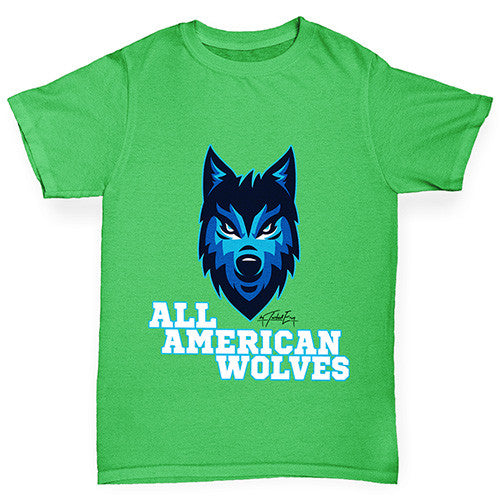 All American Wolves Girl's T-Shirt 